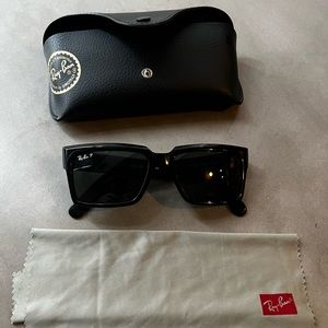 Authentic Ray Ban Sunglasses- polar - black and black new never worn